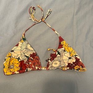 Floral Rip Curl bikini top